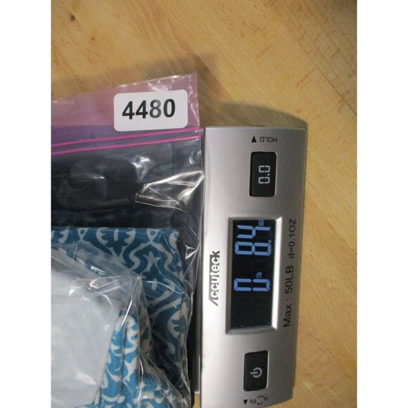 Croft & Barrow Womens Stretch Blouse Blue White Geometric Print 2X - Picture 7 of 7